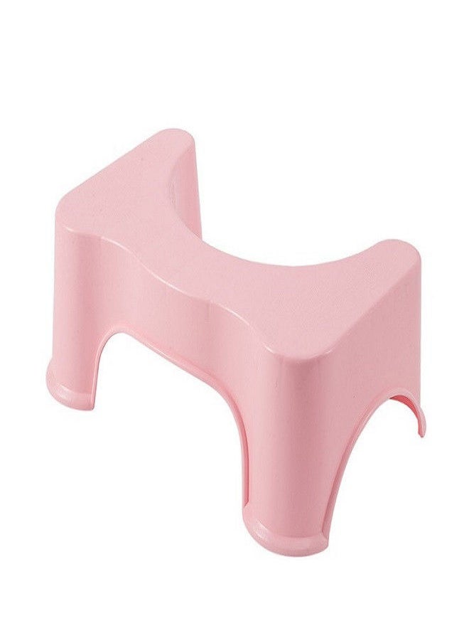 1-Piece Assorted Color Comfortable Toilet Step Stool 33x23x33 cm /PINK