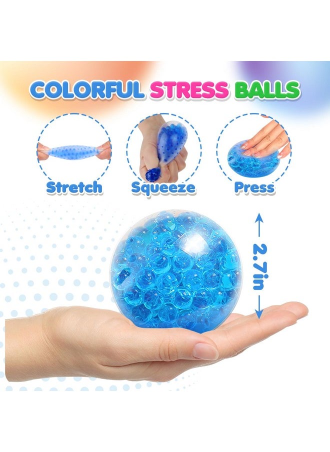 6 Set Squishy Sensory Stress Squeezing Balls For Adults: Best Calming Tool To Relieve Anxiety, Vent Mood And Improve Focus, Fun Fidgets For Student Classroom Prize Stocking Stuffers, Gift Christmas