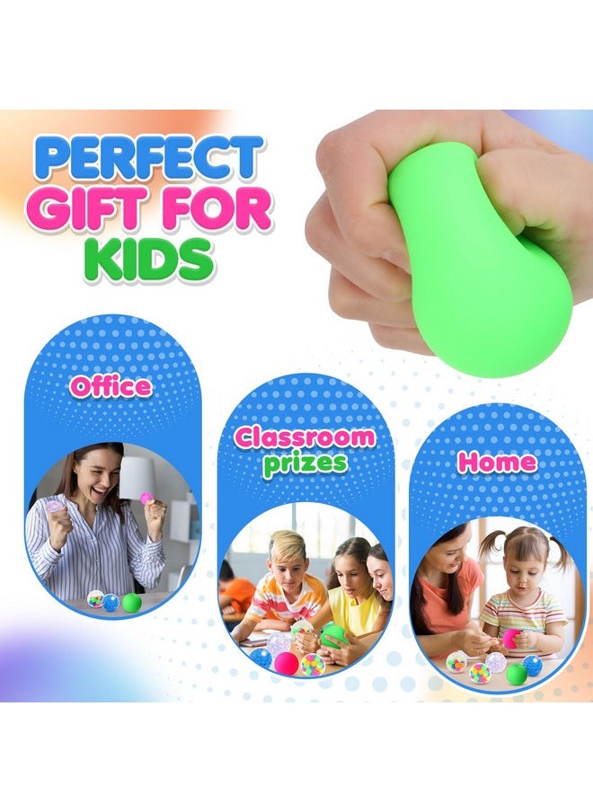 6 Set Squishy Sensory Stress Squeezing Balls For Adults: Best Calming Tool To Relieve Anxiety, Vent Mood And Improve Focus, Fun Fidgets For Student Classroom Prize Stocking Stuffers, Gift Christmas