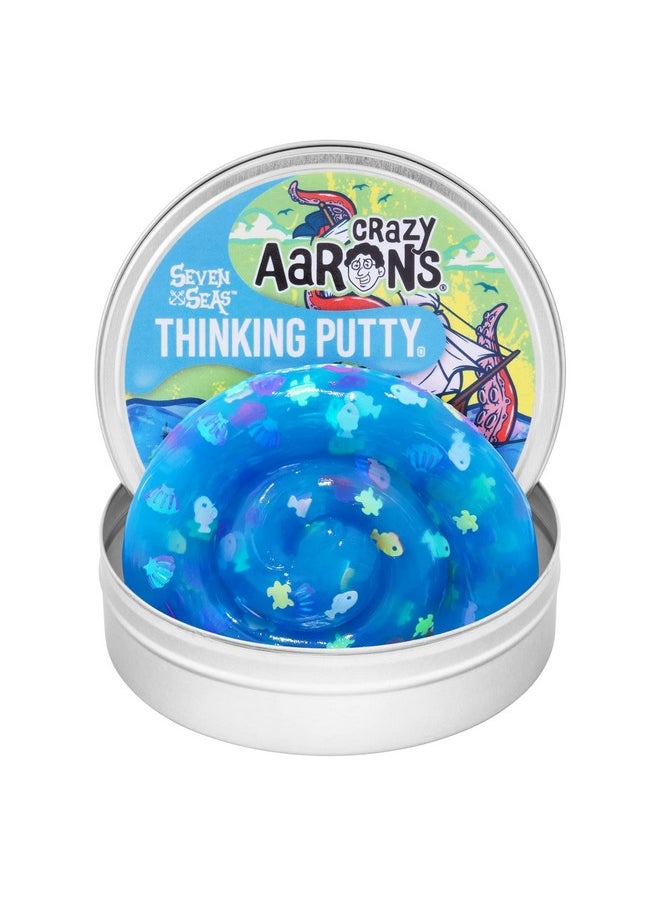 Seven Seas Thinking Putty - Ocean Blue Sensory Play Putty - Non-Toxic - Never Dries Out - Creative Toy Fun For Ages 3+