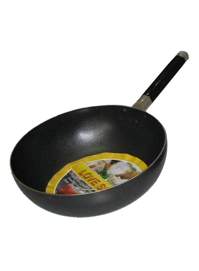 Fry Wok With Handle Black 24cm