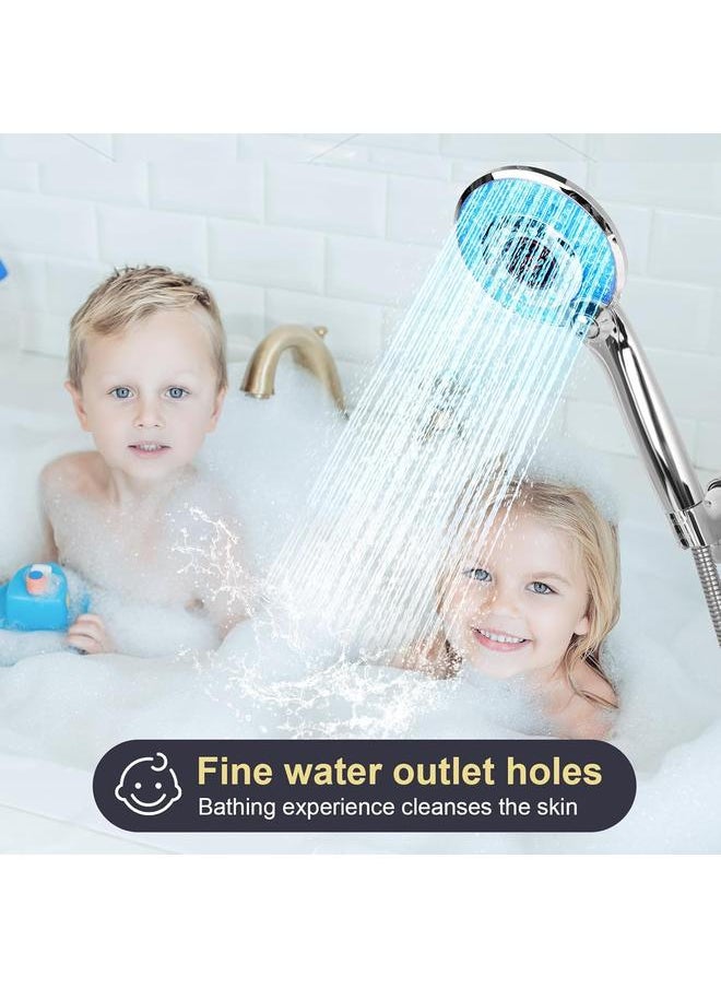 LED Shower Head with Handheld, High Pressure Shower Head with 59