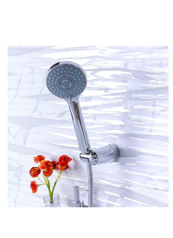 Prato Bath Mixer With Shower Set, Silver - 166 x 215 mm