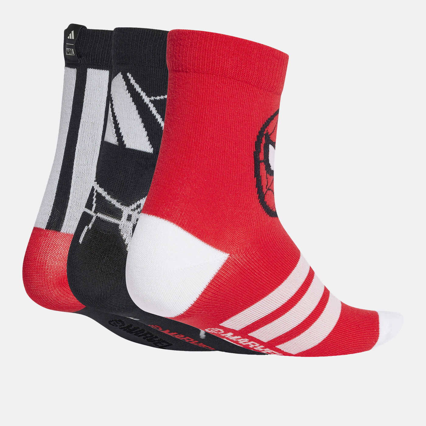 Kids' Marvel Spider-Man Crew Socks (3 Pairs)