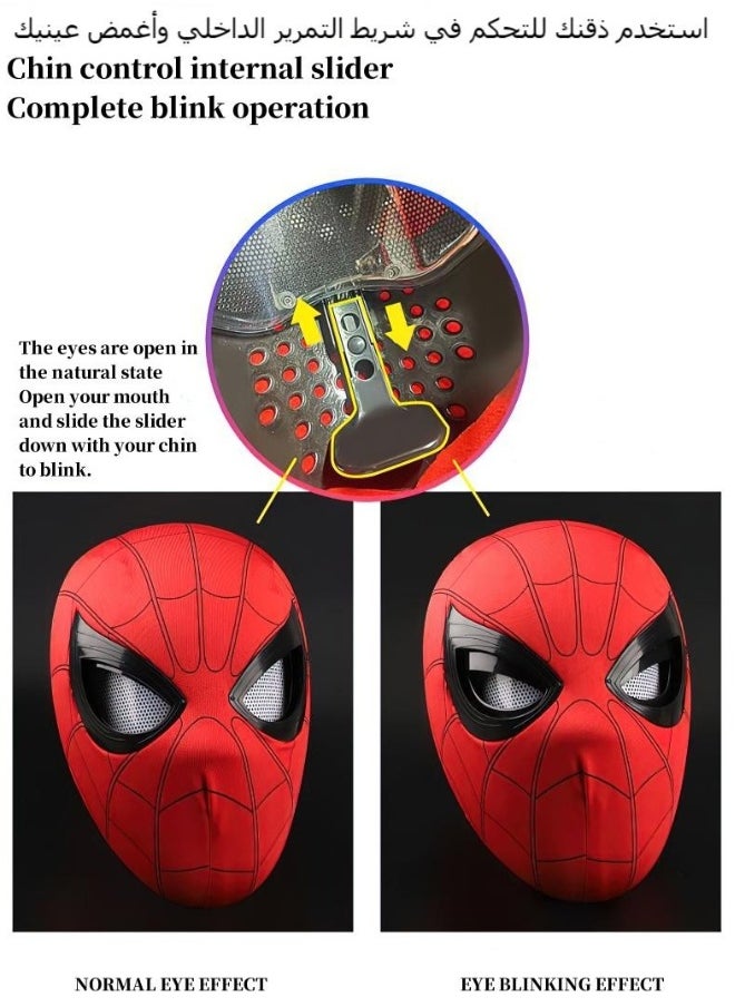 Blinking Spider-Man Mask Children's Adult Universal Superhero Spider-Man Helmet Mask