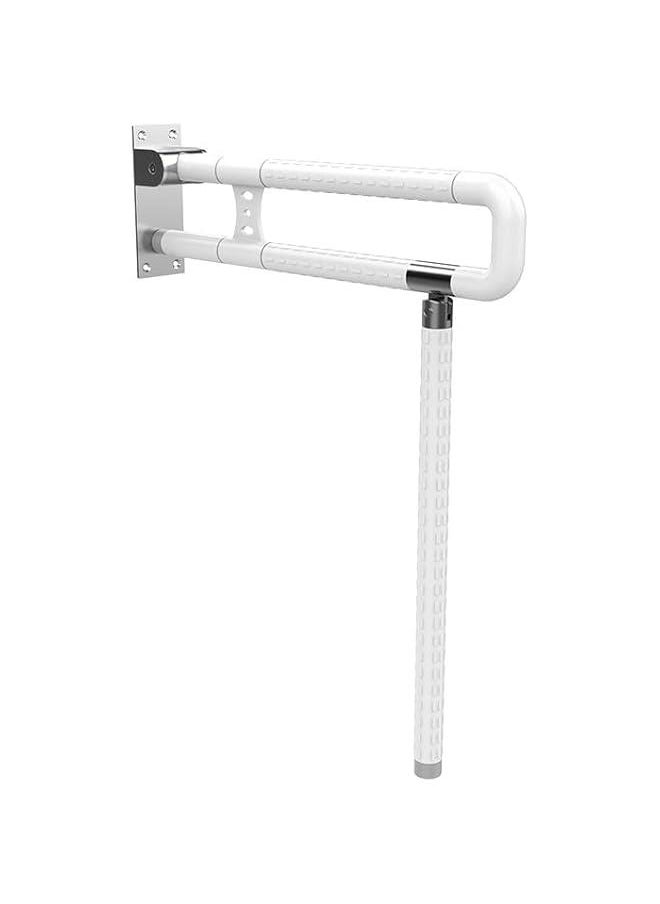 Toilet Grab Bar Bathroom Handrail Handicap Grab Bars Rails, Stainless Steel Auxiliary Tub Safety Handle Anti-Slip Flip Shower Grab Bars Home Health Care Equipment