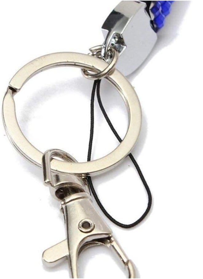 PULABO 1 Pcs Blue Bling Strap Lanyard Rhinestone Strap Key Ring Holder Diamonte Crystal Neck Id Card Phone Holder. Popular