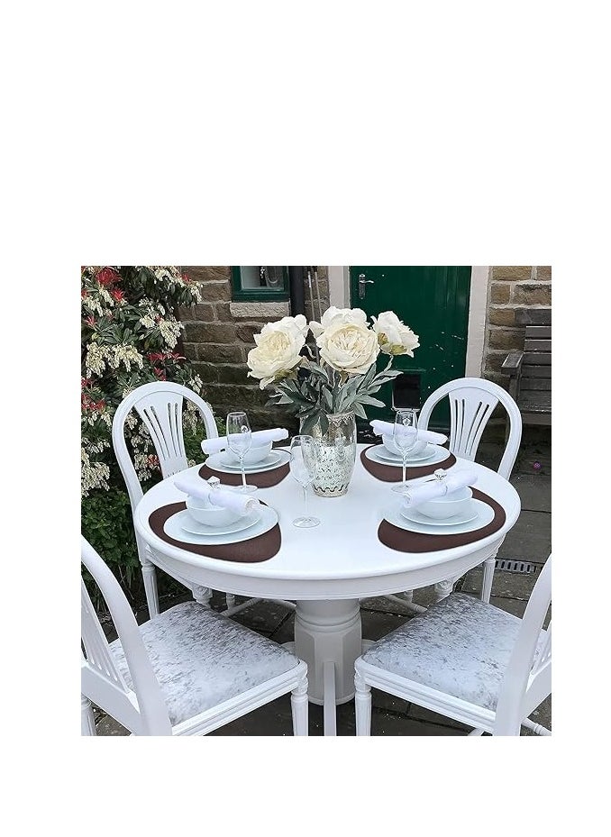 Washable Two-Sided Leather Tablemats – Stain & Heat Resistant, Non-Slip Placemats for Kitchen, Dining, Parties, Weddings, 45 x 36 CM, Durable and Stylish Protection for Your Tabletop