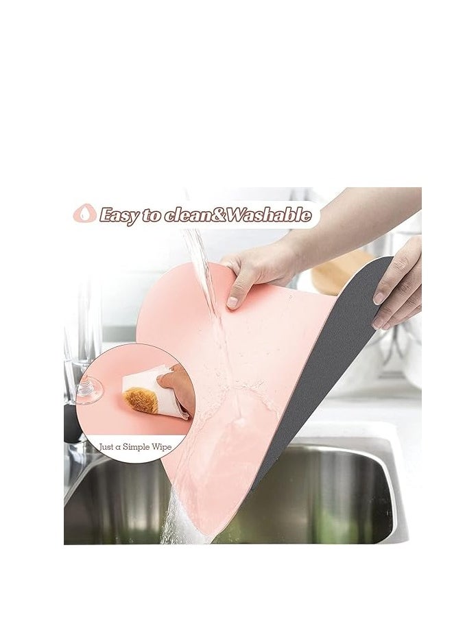 Washable Two-Sided Leather Tablemats – Stain & Heat Resistant, Non-Slip Placemats for Kitchen, Dining, Parties, Weddings, 45 x 36 CM, Durable and Stylish Protection for Your Tabletop
