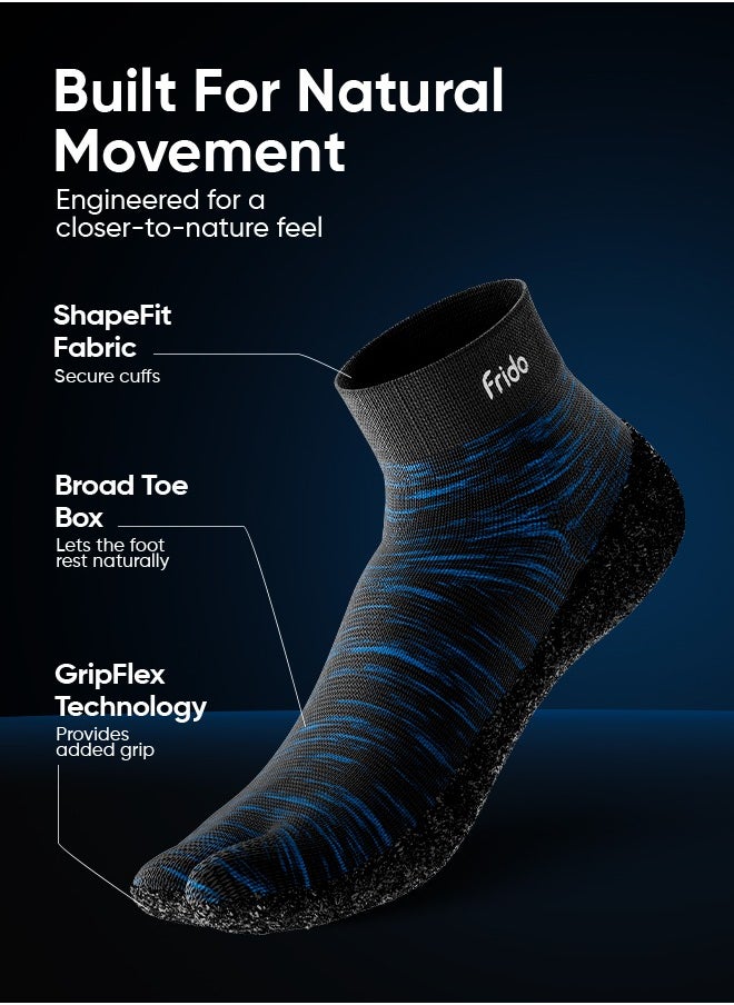 Frido Barefoot Sock Shoes, Barefoot Shoes for Men & Women, Training Gym Shoes, Wide Toe Box & Zero Drop Design, Extra Stability & ShapeFit Tech, Water Resistant Sole, Hand Washable