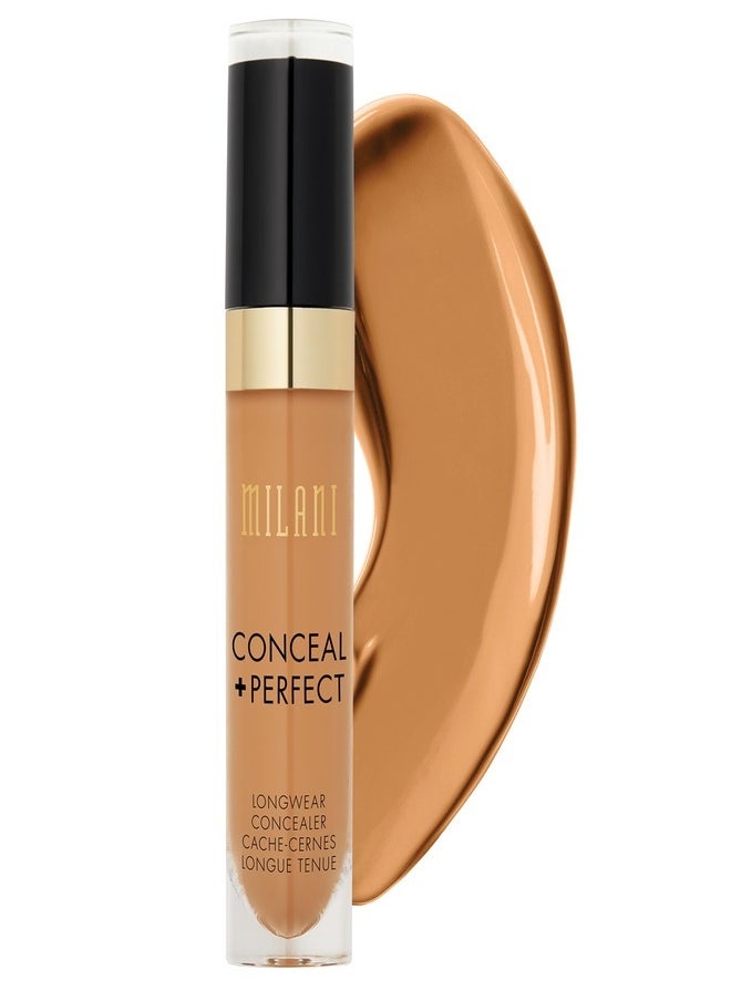 Milani Conceal + Perfect Longwear Concealer in 150 Natural Sand – Full Coverage, Lightweight Formula, 16-Hour Wear, Hydrating and Crease-Proof for Flawless Skin, 0.17 fl oz