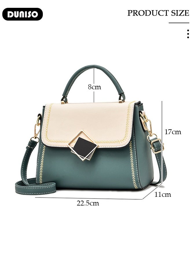 Women's Fashion Handbag Faux Leather Crossbody Bag For Women Large Capacity Bow Trim Tote Bags Top Handle Satchel Fashionable Travel Shoulder Bag For Ladies