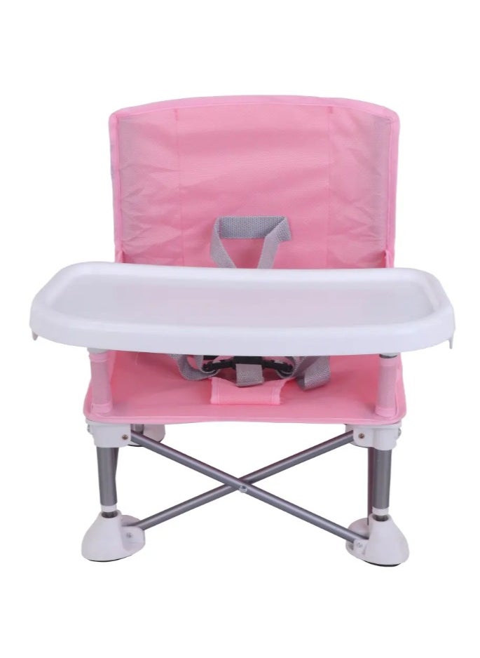 Baby Folding Highchair for Eating, Portable Child Little Dining Chair with Straps,, Portable Baby Seat Travel, Toddler Foldable Camping Chair for Lawn, Beach Indoor/Outdoor Use (6 Month To 2 Years)