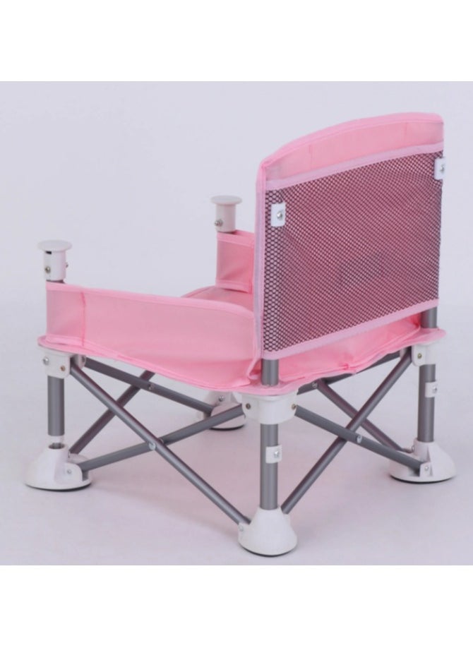 Baby Folding Highchair for Eating, Portable Child Little Dining Chair with Straps,, Portable Baby Seat Travel, Toddler Foldable Camping Chair for Lawn, Beach Indoor/Outdoor Use (6 Month To 2 Years)