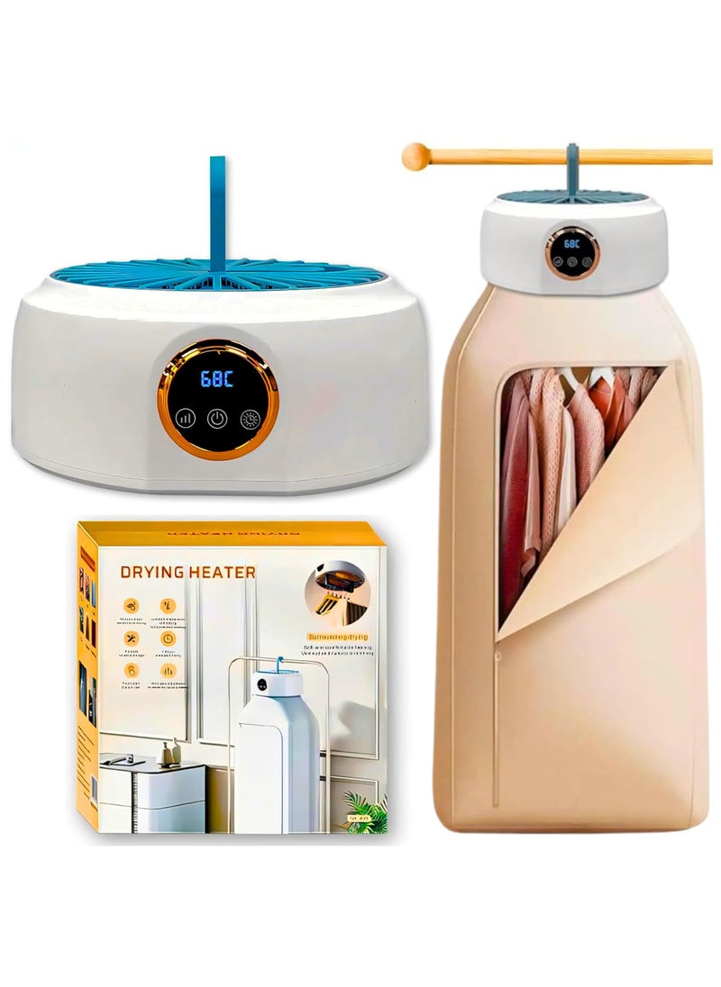 Portable Mini Laundry Dryer with Remote Control | Compact Foldable Electric Clothes Drying Machine | 600W Efficient Dryer for Light Fabrics | Travel & Apartment Use | Energy-Saving Solution