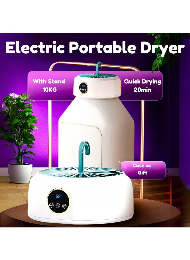 Portable Mini Laundry Dryer with Remote Control | Compact Foldable Electric Clothes Drying Machine | 600W Efficient Dryer for Light Fabrics | Travel & Apartment Use | Energy-Saving Solution