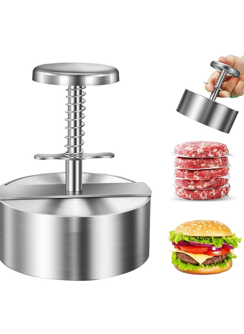 Adjustable Burger Press Hamburger Patty Maker Press Mold for Beef Meat Homemade Burgers