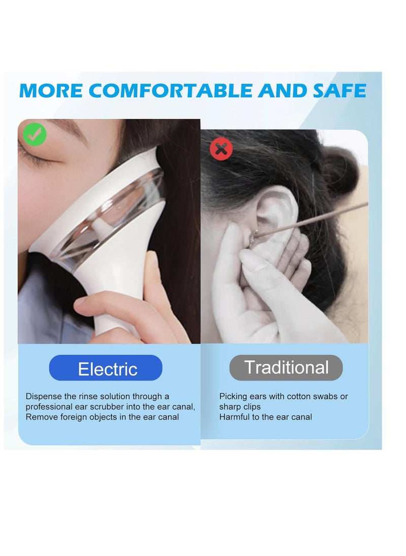 Ear Wax Removal Kit Electric Ear Cleaner Safe and Effective Ear Cleaning Kit with 4 Pressure Settings 2 Sink 3 Tips, Ear Wax Removal Tool for Adults Kids  Water Resistant USB Rechargeable