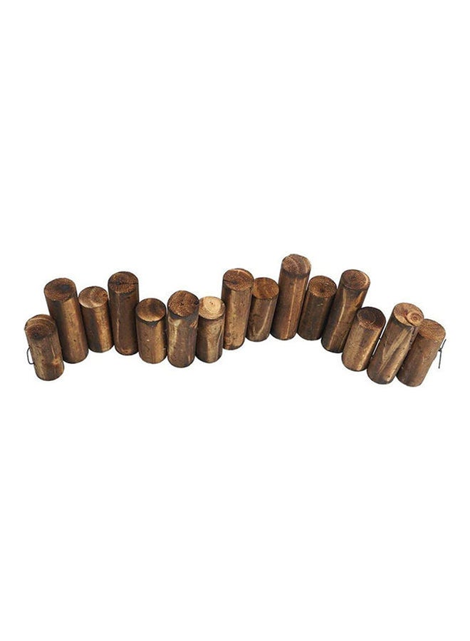 Anticorrosive Wooden Fence Brown 90x19x6cm