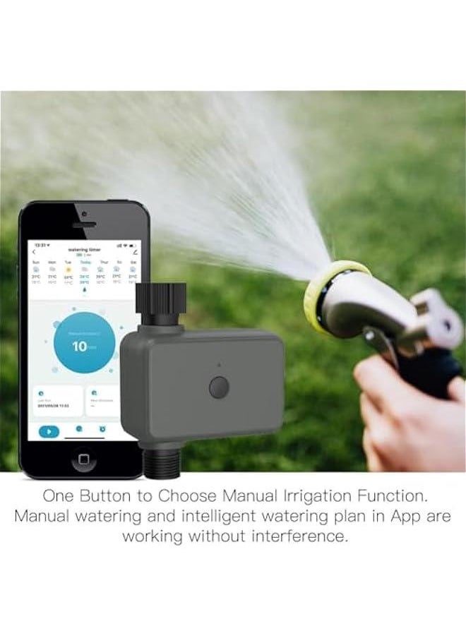 WiFi Hose Timer Sprinkler Timer, Watering Timer for Hose, Faucet Timer for Water Hose Sprinkler, Smart Sprinkler Irrigation Timer, Independent Watering Schedule, Waterproof