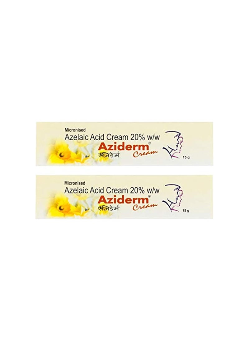 Aziderm Skin Cream (15g, Pack of 2)