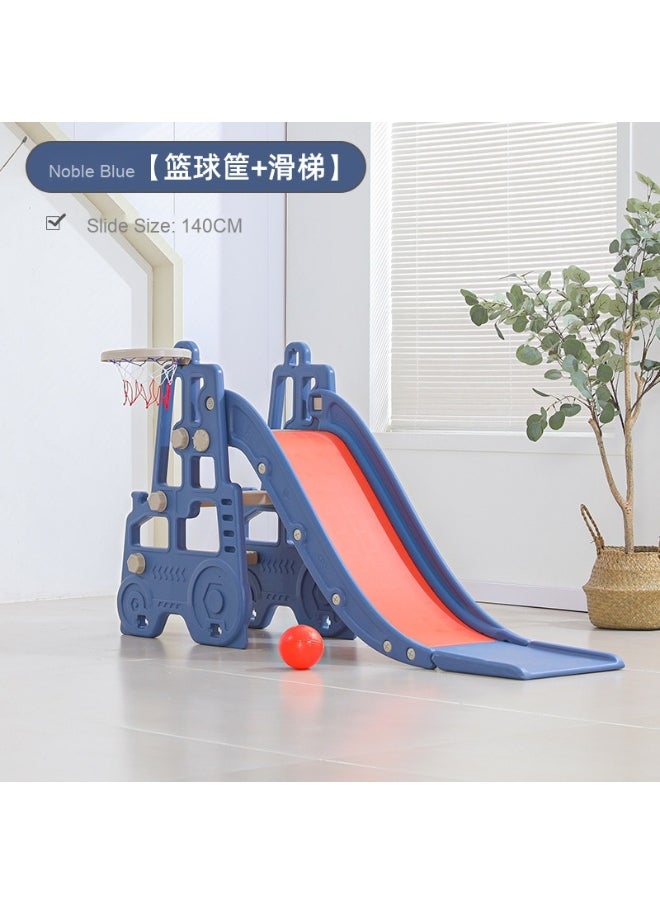 3 in1 Kids Play Climber Slide Playset Folding Slide for Toddlers with Basketball Hoops and Ball Slide Indoor and Outdoor for Kids Age 1-3 Years