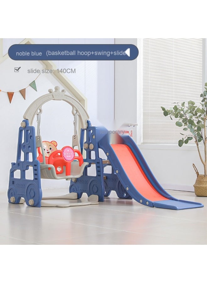 3 in1 Kids Play Climber Slide Playset Folding Slide for Toddlers with Basketball Hoops and Ball Slide Indoor and Outdoor for Kids Age 1-3 Years