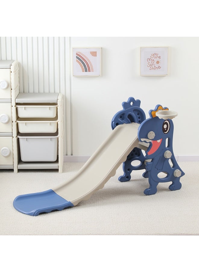 2 In 1 Children's Slide With Basketball Hoop