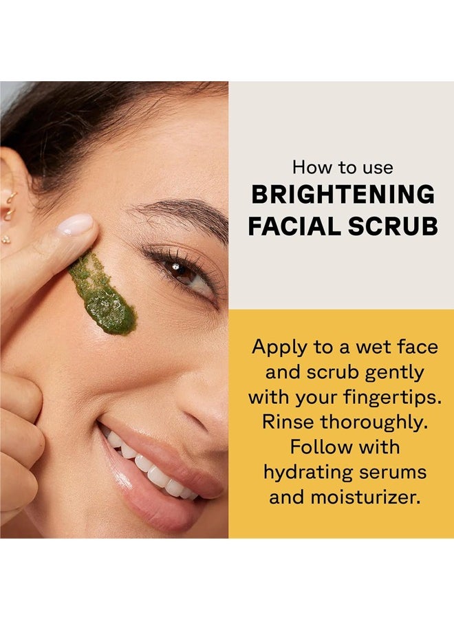 Brightening Facial Scrub，Facial Exfoliator Scrub 118ml，Removal Natural Organic Face Peeling Exfoliating Moisturizes Face Scrub Exfoliante Cream 118ml