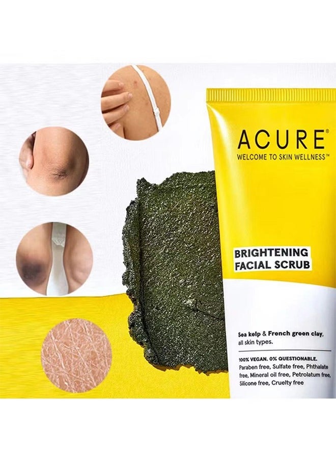 Brightening Facial Scrub，Facial Exfoliator Scrub 118ml，Removal Natural Organic Face Peeling Exfoliating Moisturizes Face Scrub Exfoliante Cream 118ml