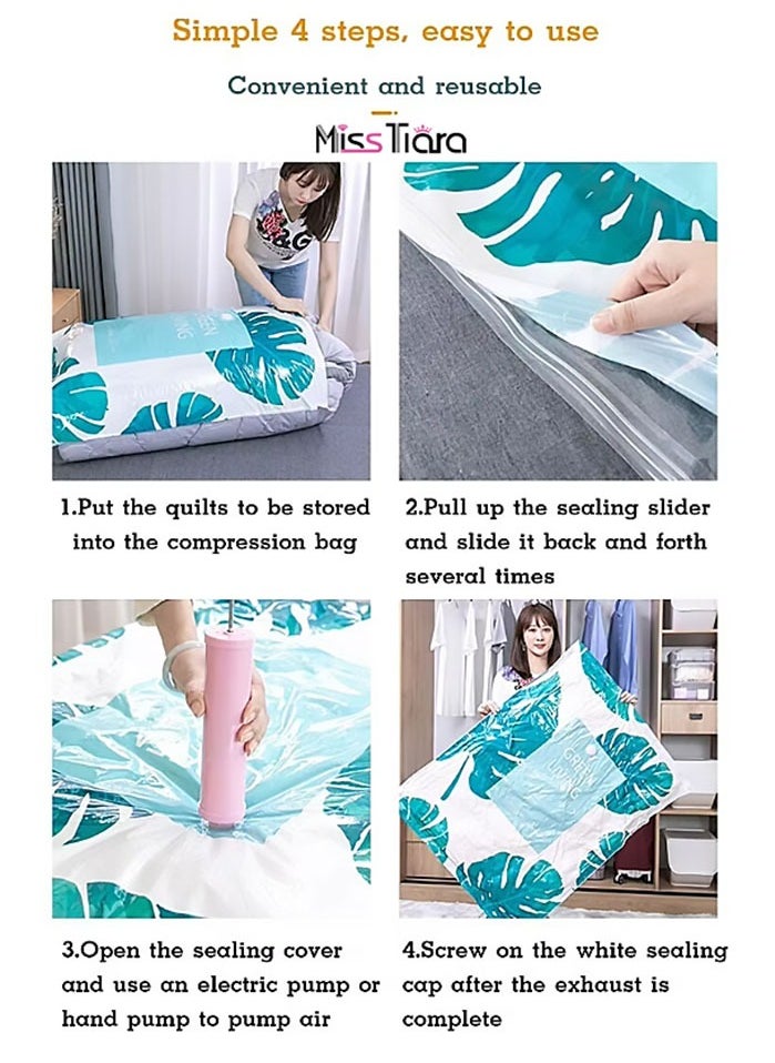 15 Pack Vacuum Storage Bags with Electric Pump, 4 Small Medium Large 2 Jumbo Reusable Compression Airtight Space Saver Vacuum Bags for Clothes Travel Bedding Pillows Comforters Blankets(Random pump style)