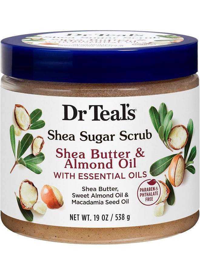 Shea Sugar Body Scrub Shea Butter & Almond Oil 538G