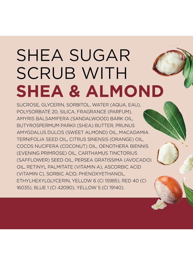 Shea Sugar Body Scrub Shea Butter & Almond Oil 538G