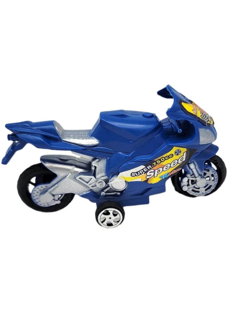 The alloy boomerang motorcycle model is a meticulously crafted miniature replica of a racing bike, ideal as a collectible display piece or a toy for enthusiasts.