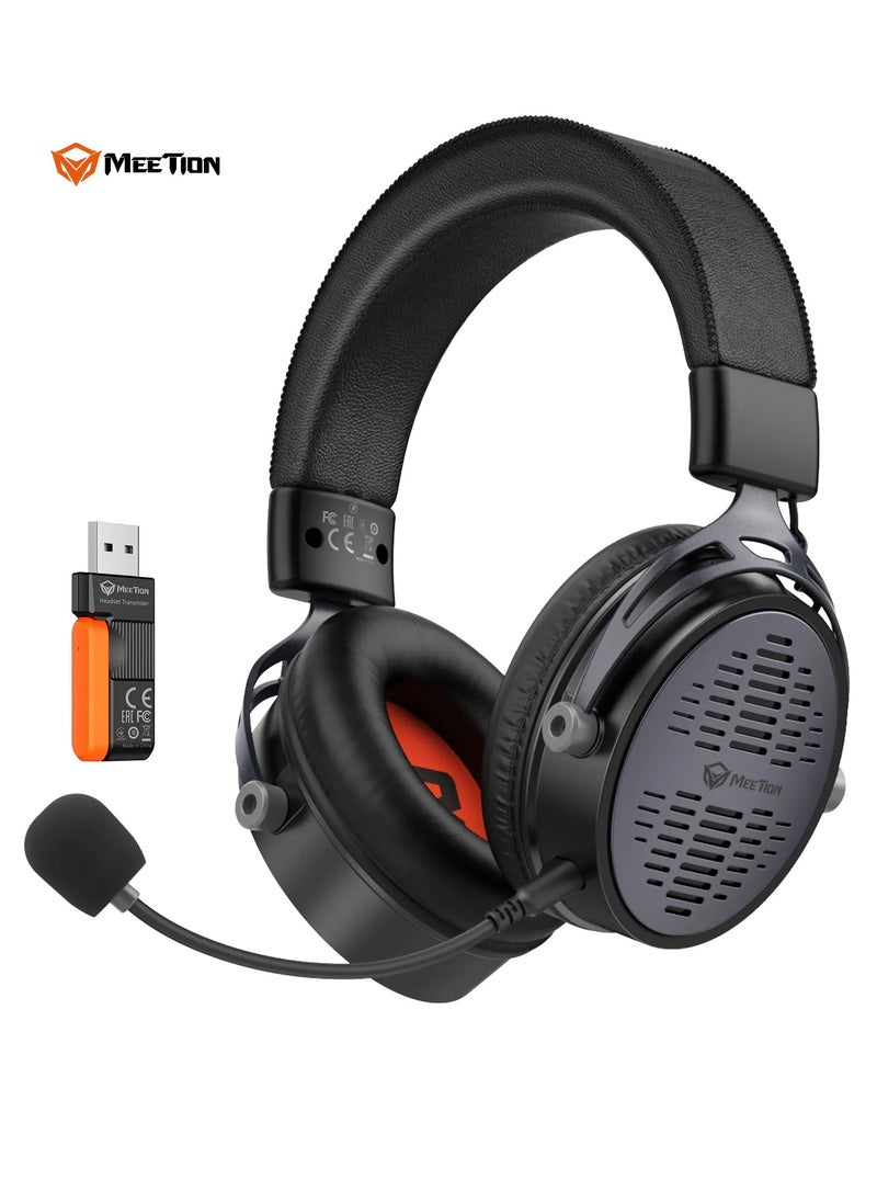 Meetion BTH013 New Design Three Mode Gaming Headset 2.4Ghz Over Ear Headphone wireless noise-cancelling esports gaming headset