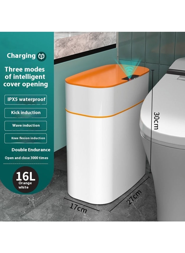 Intelligent sensing garbage bin, home bedroom with cover, bathroom, odor proof bedroom, living room, garbage bucket