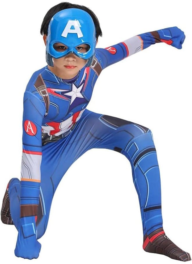 Super Role Playing Full Bodysuit Costume  Kids Dress Up Spandex Jumpsuit Compatible for COS Performing