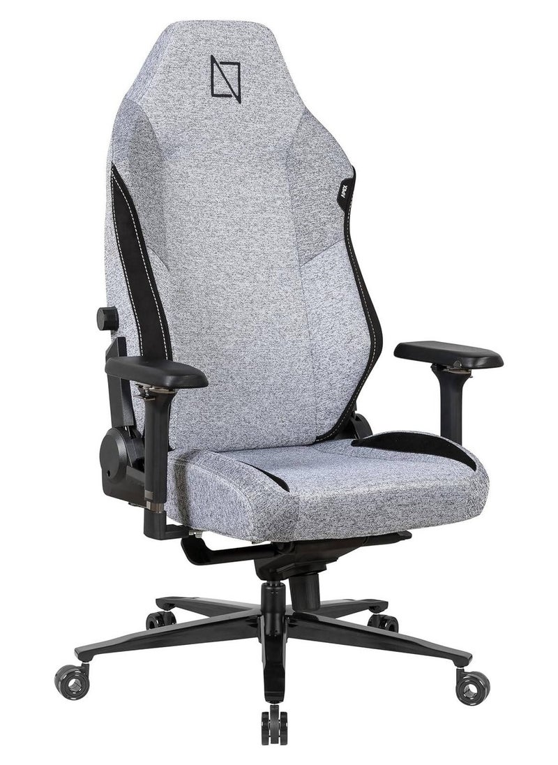 Apex Pro Max Ultra Weave High Back Gaming Chair, Lumbar Support, 4D Armrests, Magnetic Headrest, 155° Backrest Recline, 180kg Weight Capacity, Ultra Grey | APEX-PROMAX-UG