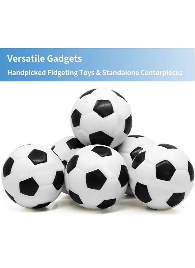 12 Pcs Mini Soccer Balls,Squeezable Stress Soccers,Excellent Anti-Stress Balls for Tension Relief,Relaxation Gadgets,Fidget Toys,Party Favors, Ball Games