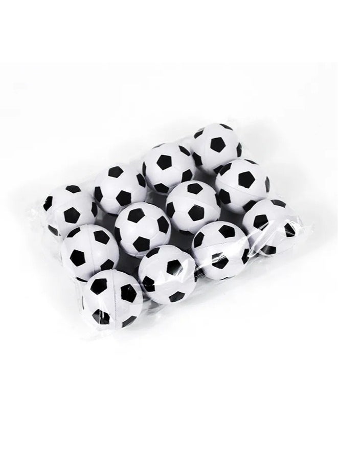 12 Pcs Mini Soccer Balls,Squeezable Stress Soccers,Excellent Anti-Stress Balls for Tension Relief,Relaxation Gadgets,Fidget Toys,Party Favors, Ball Games