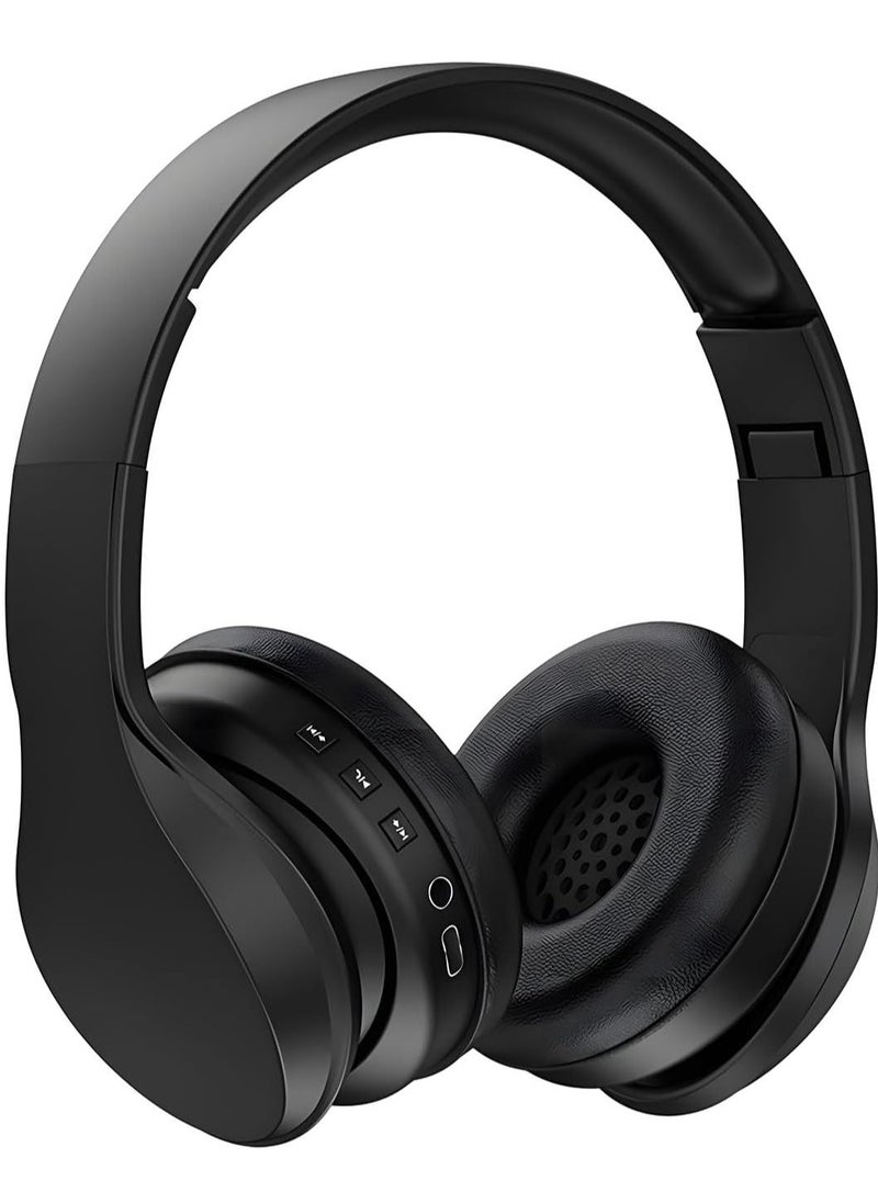 Q Pro Wireless Headphone, Bluetooth 5.0 Over-Ear Headphones with 360 Surround Sound, Deep Bass, Noise Isolation, Foldable & Lightweight Design, Adjustable Headband, Hands-Free Calling, Long Battery Life, Comfortable Ear Pads for Travel & Music