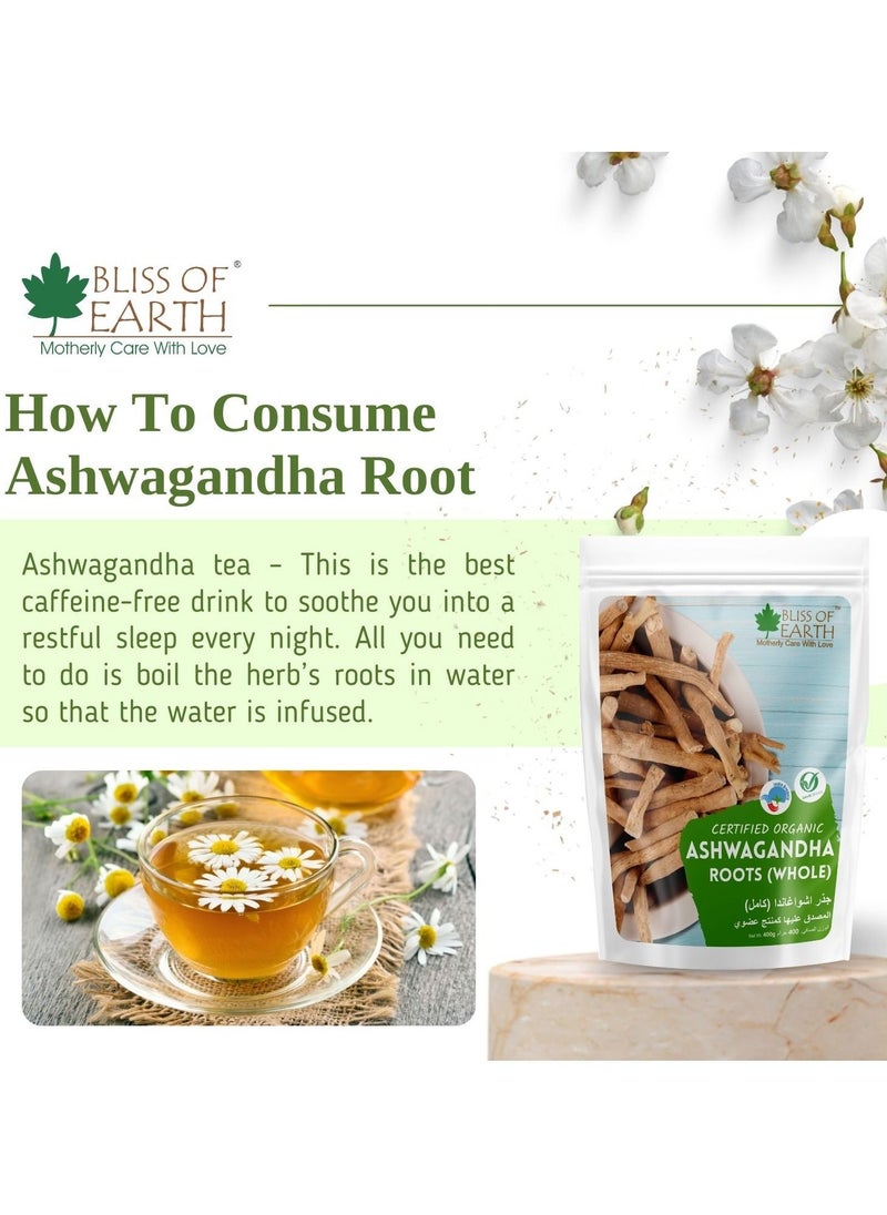 2x100gm Ashwagandha root whole Indian Ginseng Withania Somnifera Helps Relives stress and Boost immunity Premium Edible Grade Root