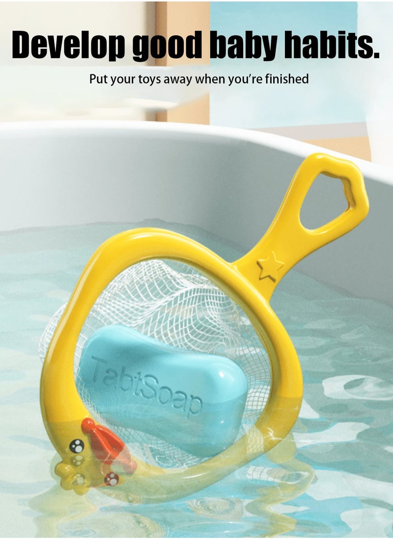 Adorable 8-Piece Little Yellow Duck Bath Toy Set for Kids – Made from Safe, Non-Toxic ABS Material for Smooth and Gentle Skin – Perfect for Splashing and Playing in the Tub or Pool, Encouraging Fun
