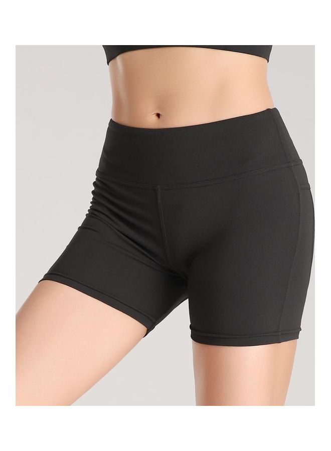 High Waist Quick Dry Yoga Shorts M