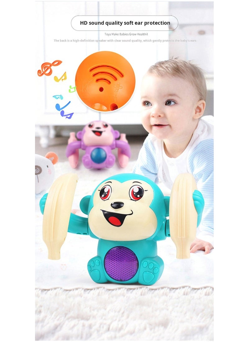 Crawling Toy For Baby Kids  - Dancing Musical Toy For Kids Baby - Spinning Rolling Doll Tumble Toy With Voice Control Musical Light And Sound Effects With Sensor