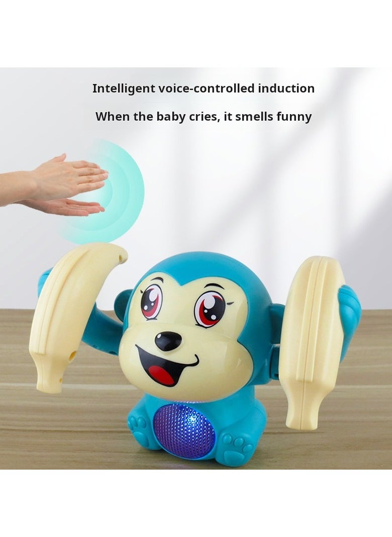 Crawling Toy For Baby Kids  - Dancing Musical Toy For Kids Baby - Spinning Rolling Doll Tumble Toy With Voice Control Musical Light And Sound Effects With Sensor