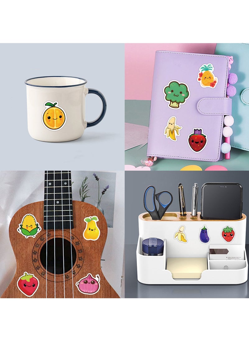 Fruit and Vegetable Stickers for Kids 120Pcs Vegetables Waterproof Vinyl Decals for Water Bottles Laptop Refrigerator Luggage Computer Mobile Phone Skateboard Decor  for Boys Kids Teen