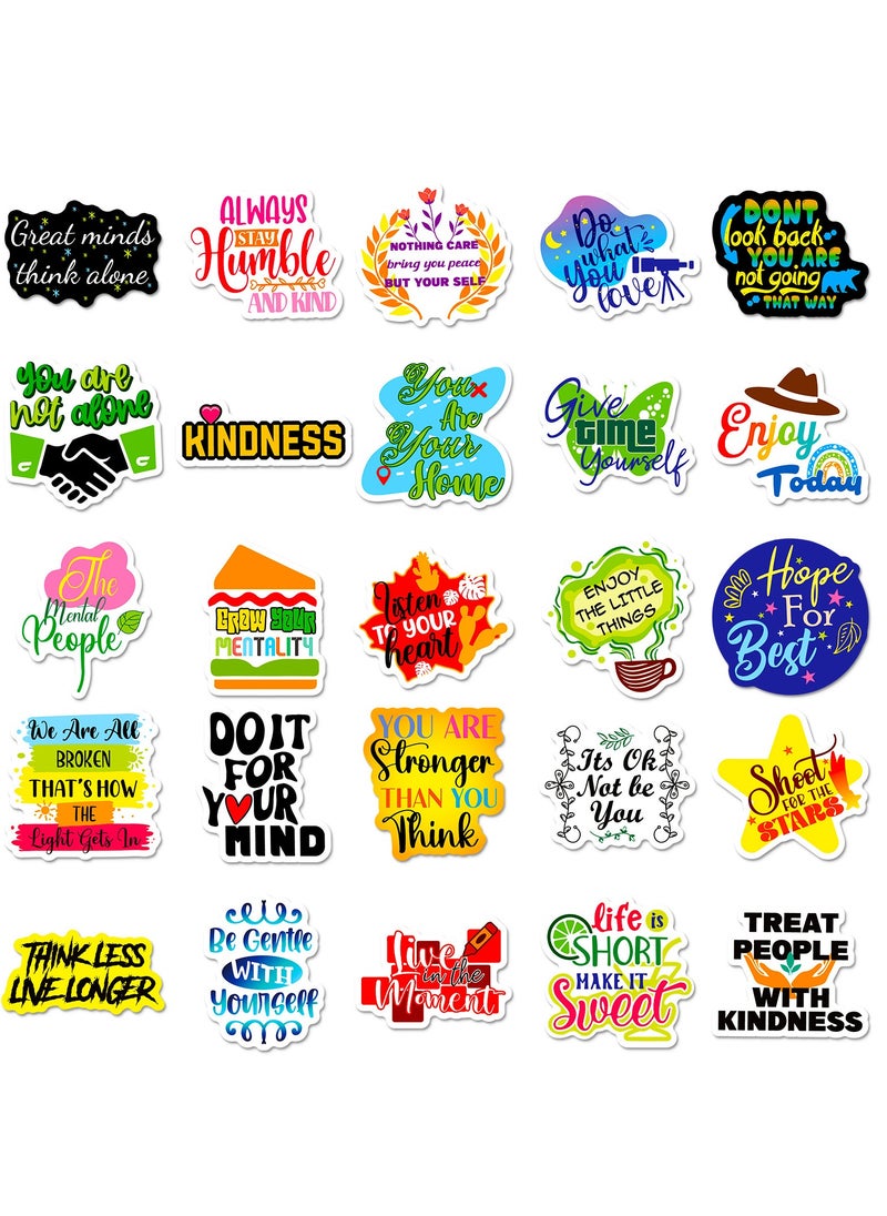 100pcs Inspirational Stickers for Water Bottle Motivational Stickers for Adults Women Teens Trendy Vinyl Waterproof Positive Inspiring Sticker for Laptop Computer Scrapbooking Word Quote Decal