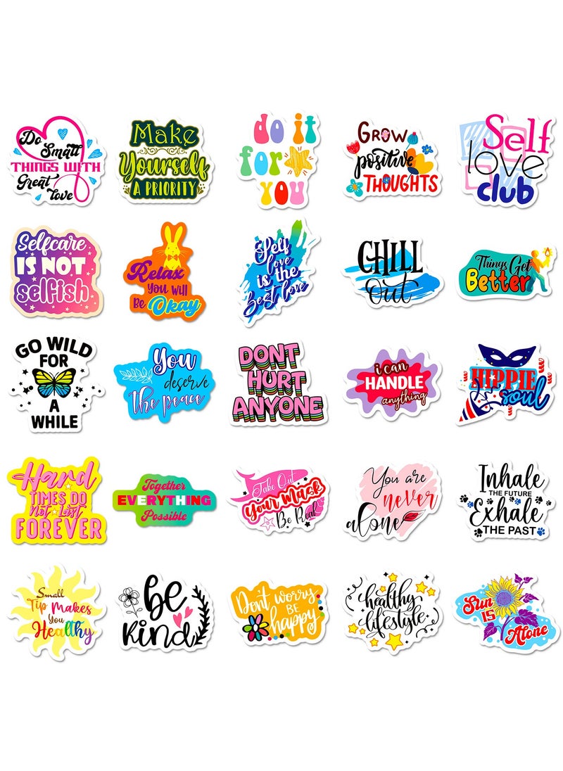 100pcs Inspirational Stickers for Water Bottle Motivational Stickers for Adults Women Teens Trendy Vinyl Waterproof Positive Inspiring Sticker for Laptop Computer Scrapbooking Word Quote Decal