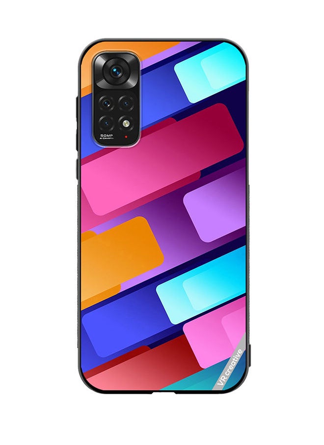 Protective Case Cover For Xiaomi Redmi Note 11 Abstract Design Multicolour